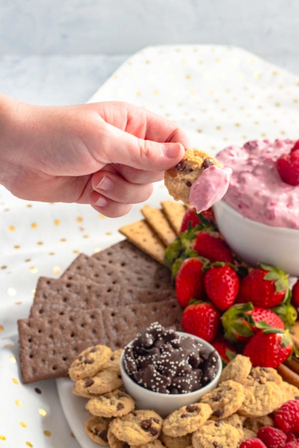 Raspberry Cream Cheese Dip Recipe And Dessert Board — Sugar And Cloth 4005