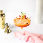 24 Carrot Cocktail Recipe Single by top Houston lifestyle blogger Ashley Rose of Sugar & Cloth