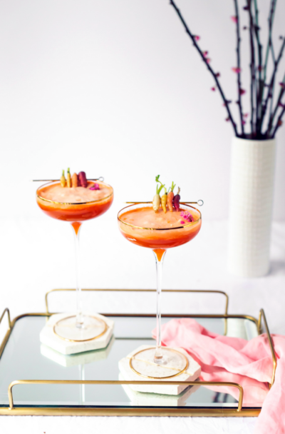24 Carrot Cocktail Recipe by top Houston lifestyle blogger Ashley Rose of Sugar & Cloth