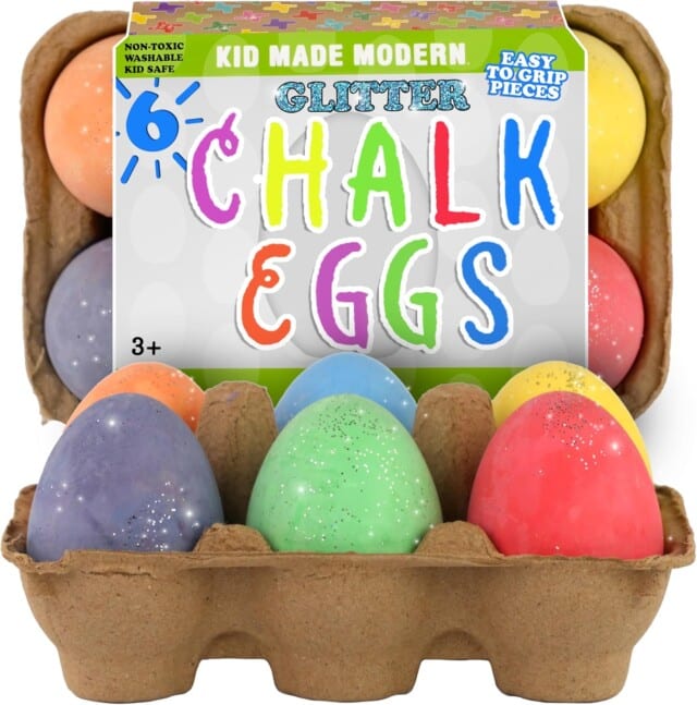 Easter Egg Chalk for easter basket stuffers