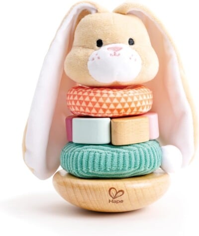 Hape Bunny Stacker for easter basket stuffer toys