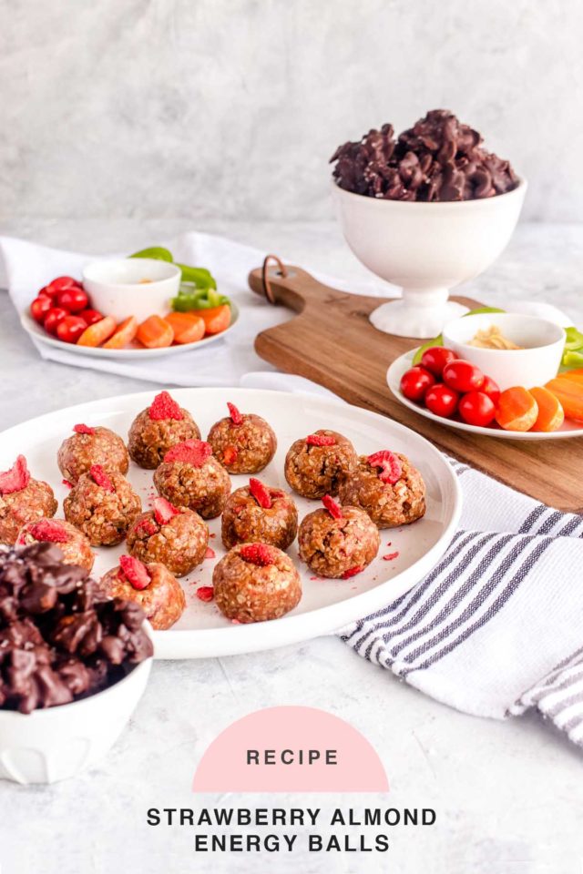 RECIPE Strawberry Almond Energy Balls by top Houston lifestyle blogger Ashley Rose of Sugar & Cloth