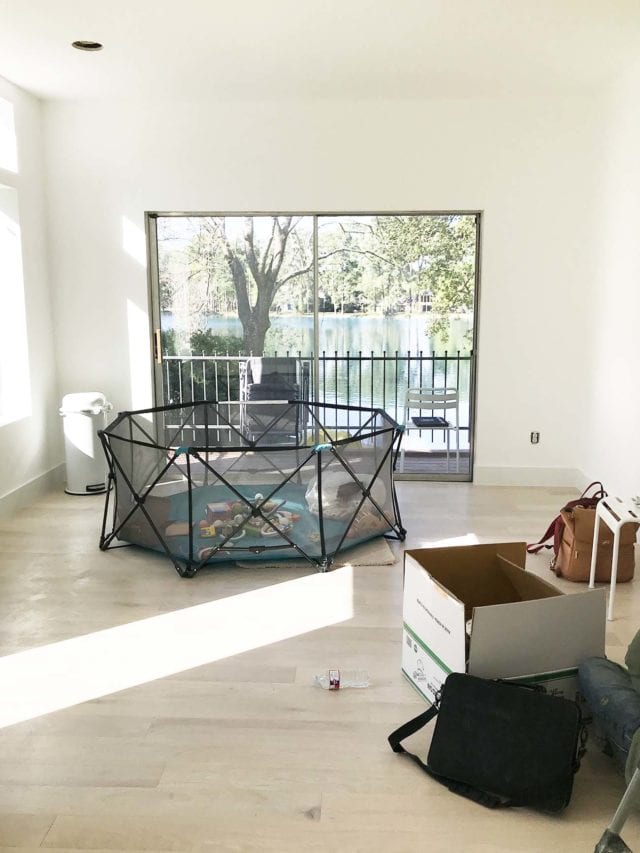 it will have a good view though! A Peek Inside My New Studio & Craft Closet by top Houston lifestyle blogger Ashley Rose of Sugar & Cloth #design #organizing #interiors #craft #craftroom