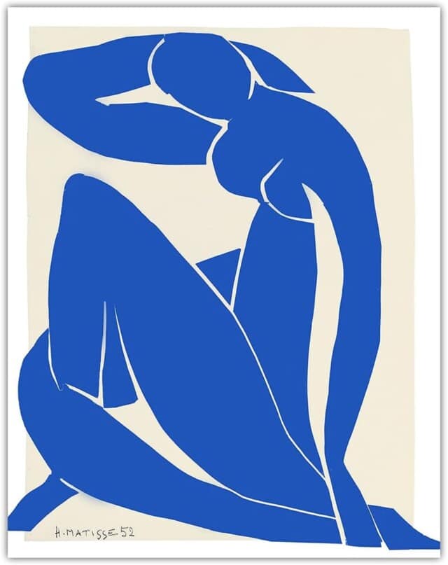 Blue Nude by Henri Matisse Abstract Wall Art: