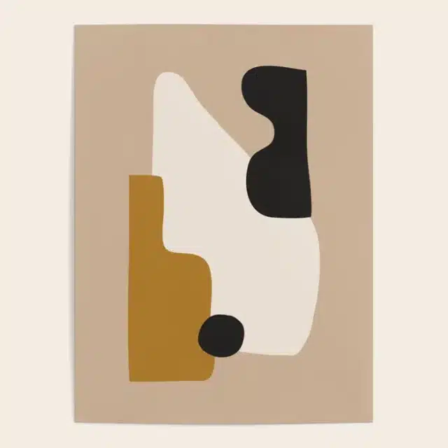 abstract minimal 16 Poster for affordable art prints