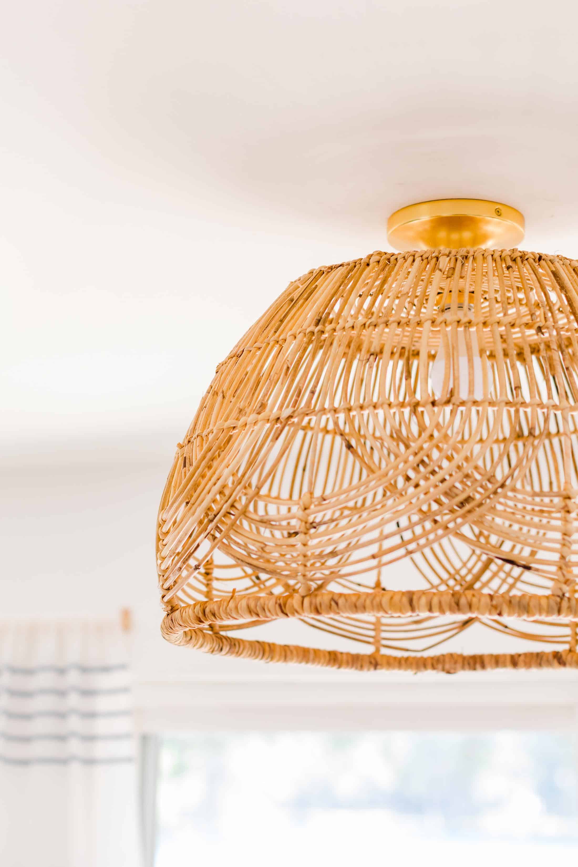 DIY Basket Pendant Light
