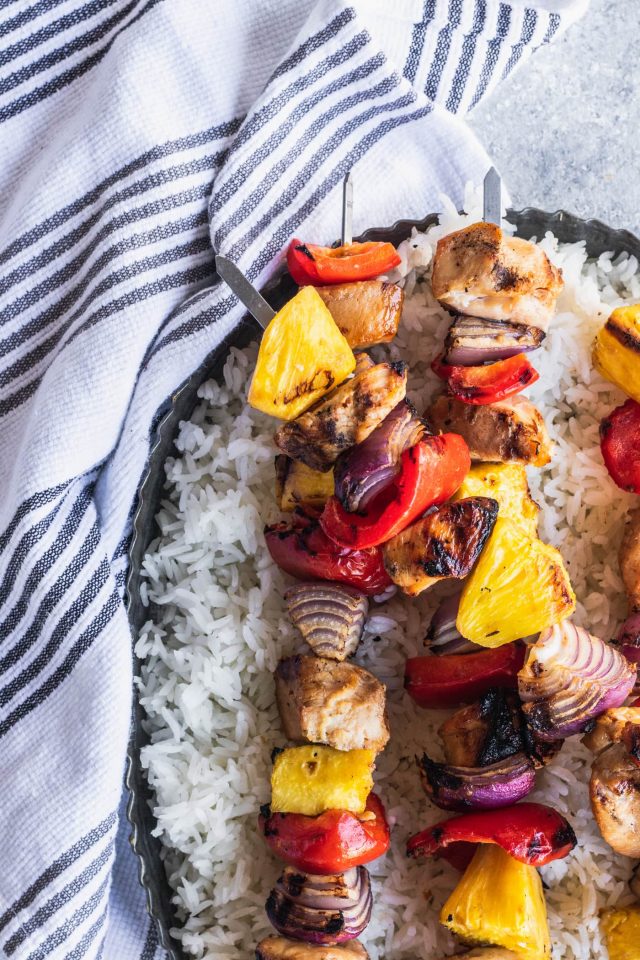 Huli Huli Hawaiian Kebabs Recipe by top Houston lifestyle blogger Ashley Rose of Sugar & Cloth