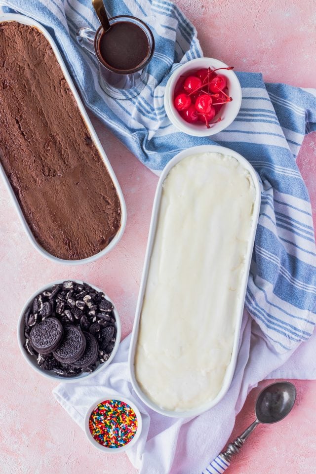 photo of how to make No Churn Ice Cream Summer recipe by top Houston lifestyle blogger Ashley Rose of Sugar & Cloth