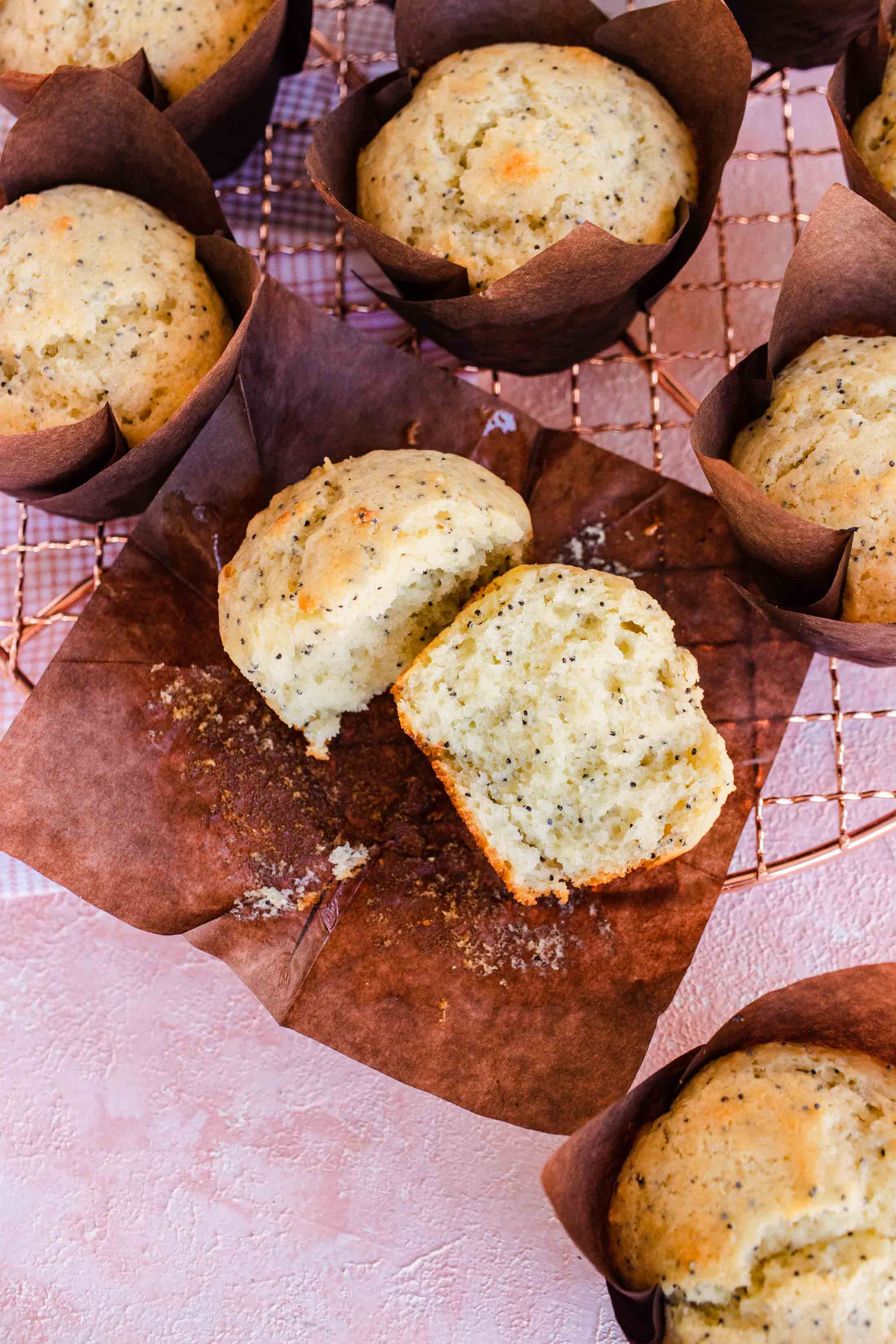 Muffins poppy seed- Delicious breakfast Poppyseed Muffins inside by top Houston lifestyle blogger Ashley Rose of Sugar & Cloth