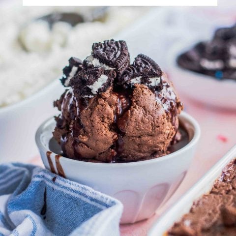 RECIPE Chocolate No Churn Ice Cream by top Houston lifestyle blogger Ashley Rose of Sugar & Cloth