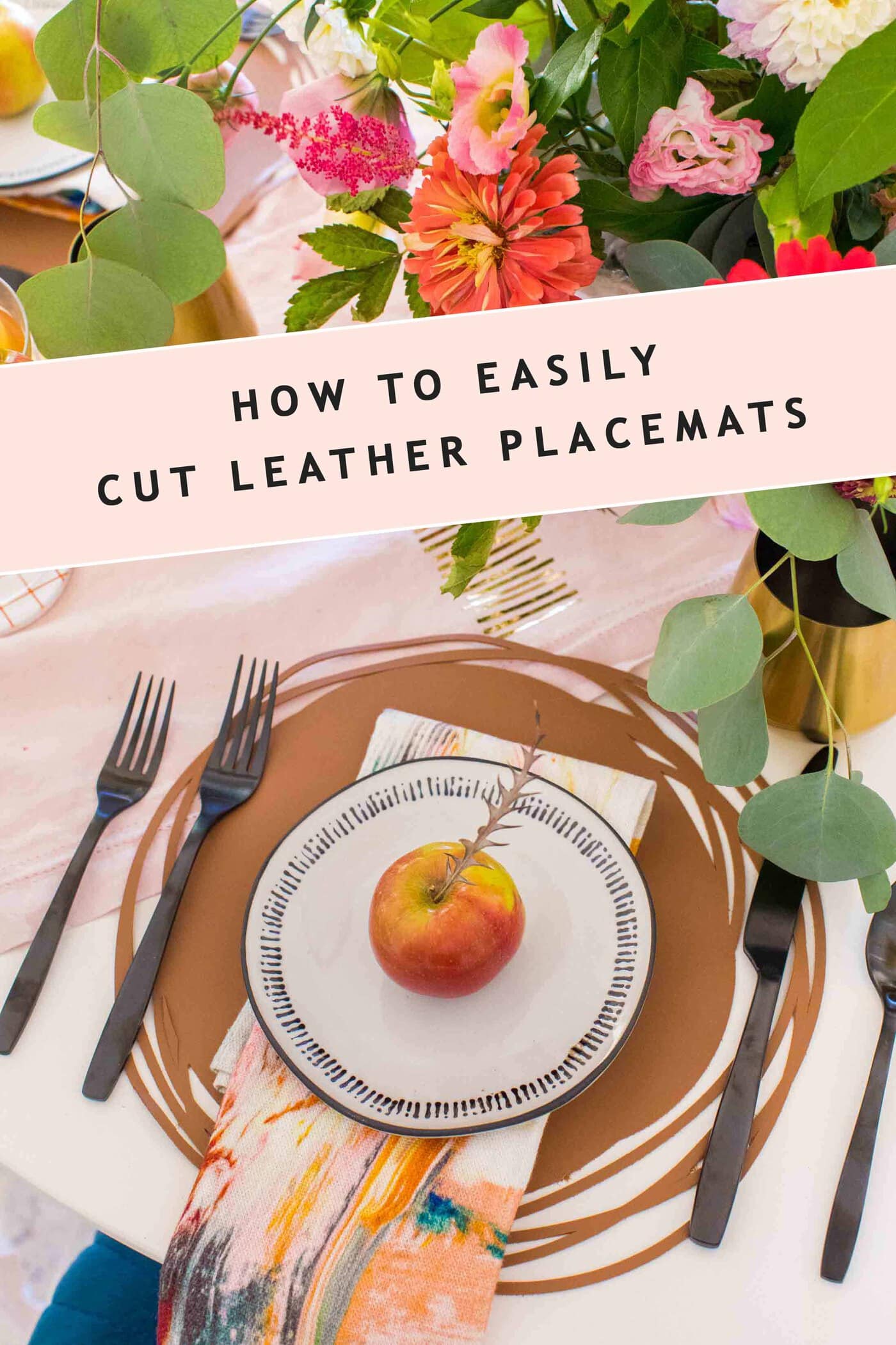 Easy Diy Placemats Made From Faux Leather Sugar Cloth