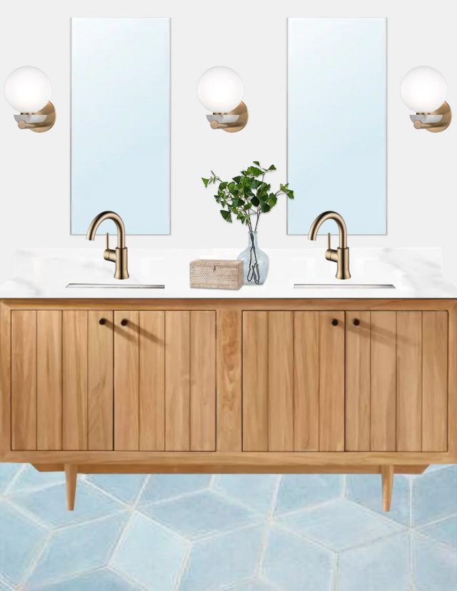 Lakeside Master Bathroom Design Ideas & Before Photos