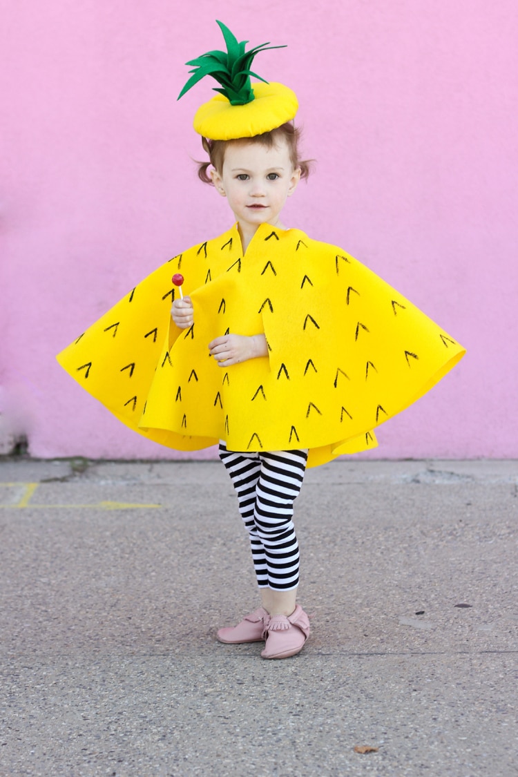 DIY pineapple costume for kids