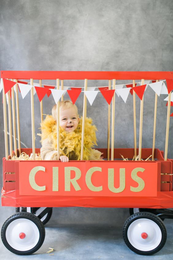 Circus lion diy halloween costume for toddler boys and girls