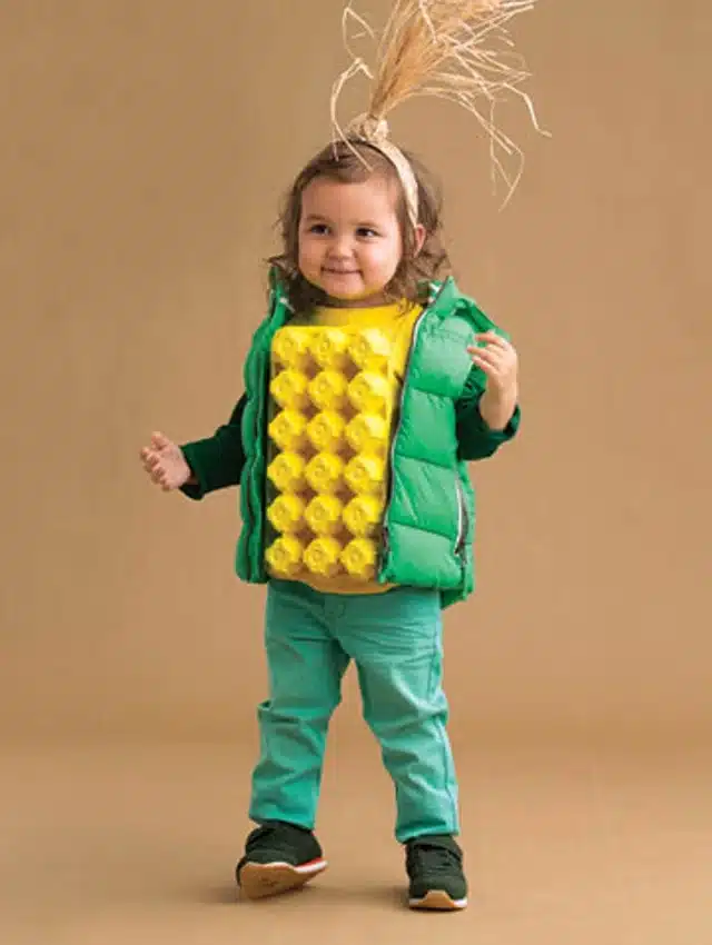 DIY Corn costume for boys and girls