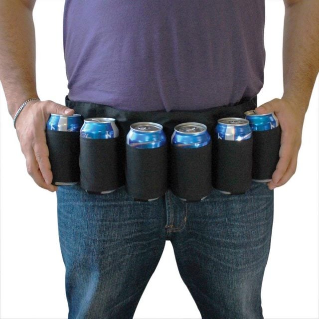 photo of beer can or soda tool belt funny white elephant gift