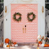 Halloween Door Decor: 3 Not-So-Spooky Front Door Decor Ideas