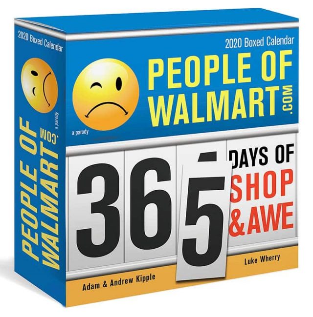 photo of people of Wal-mart boxed calendar funny white elephant gifts