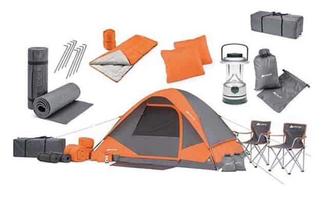 photo of full camping set for two