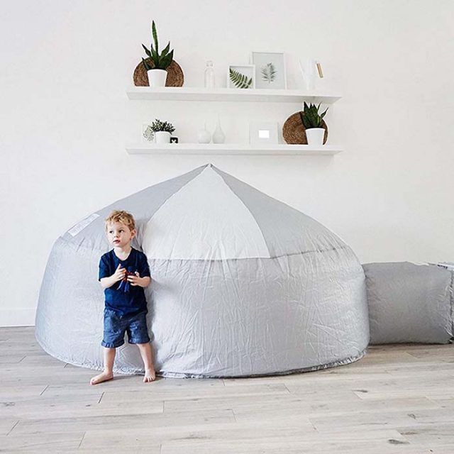 photo of kids inflatable air fort