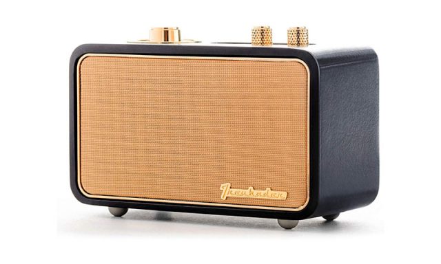 photo of a vintage looking wireless speaker