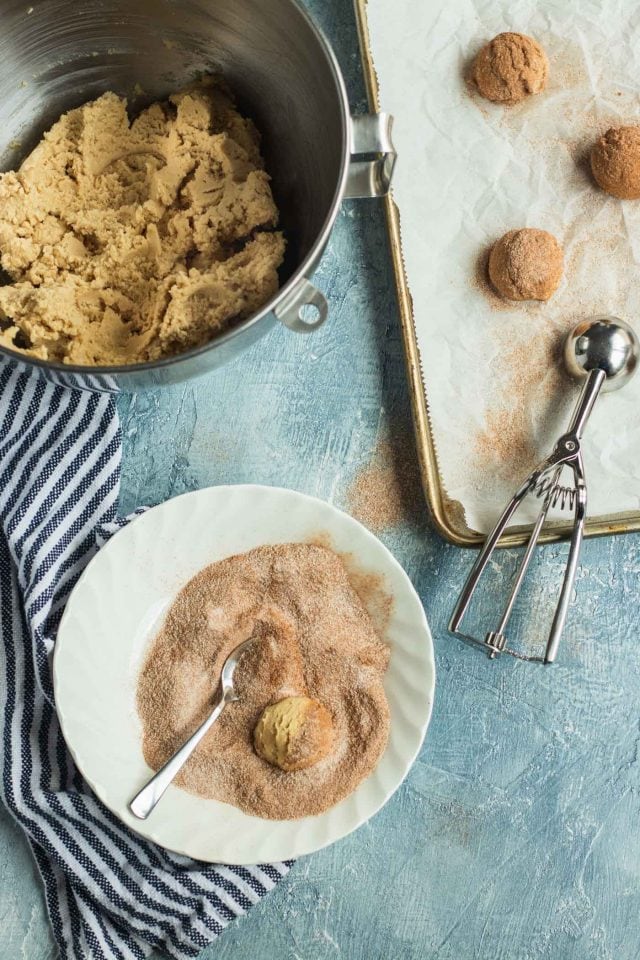 photo of the best snickerdoodle cookie dough by top Houston lifestyle blogger Ashley Rose of Sugar & Cloth