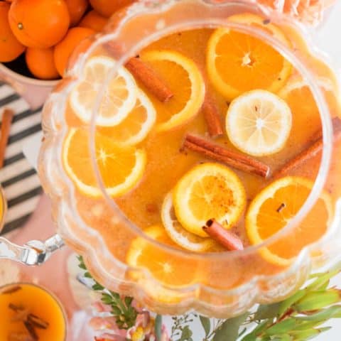 photo of a thanksgiving punch recipe