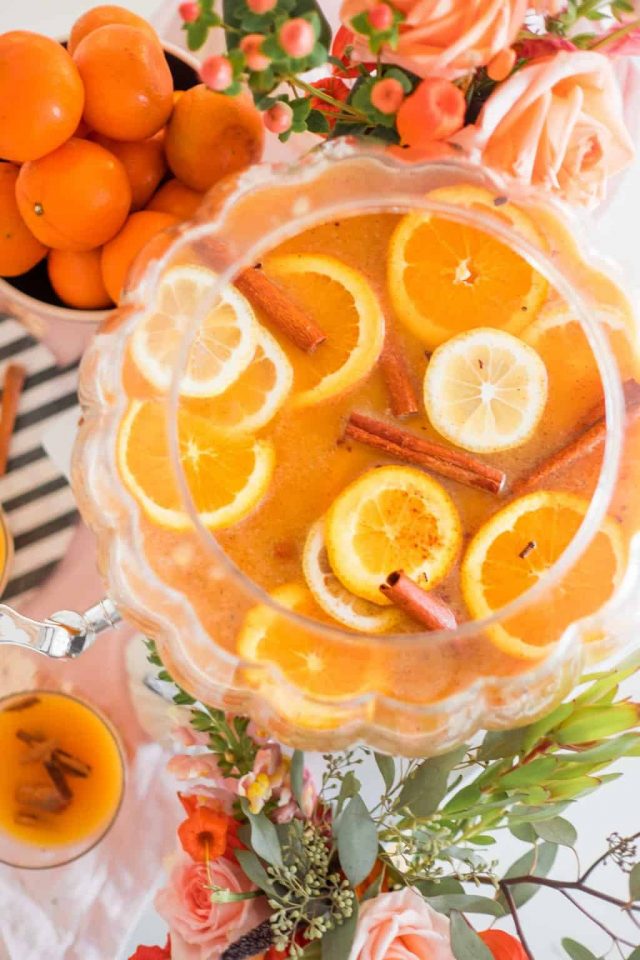 photo of a thanksgiving punch recipe 