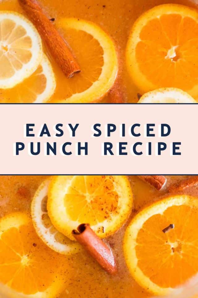easy spiced punch recipe