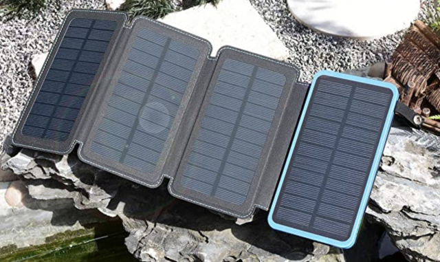 photo of solar travel charger