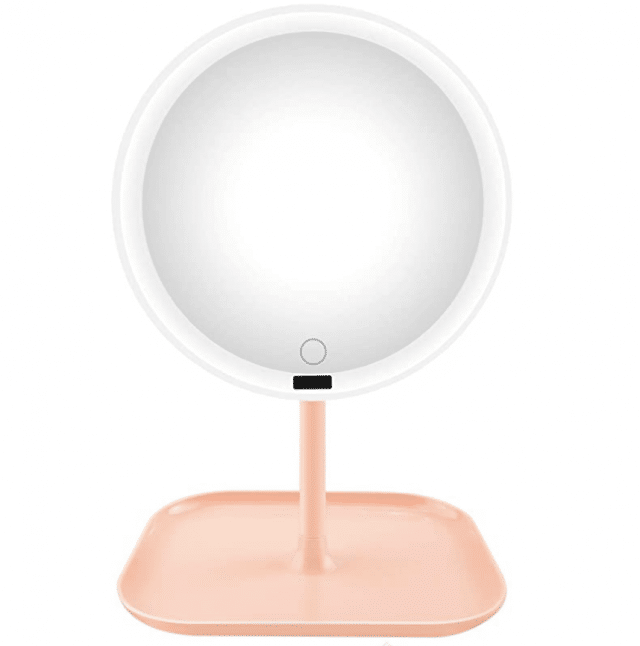 a light pink vanity mirror gift for girls