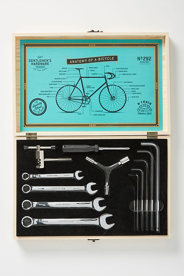 photo of an open case of bicycle tools