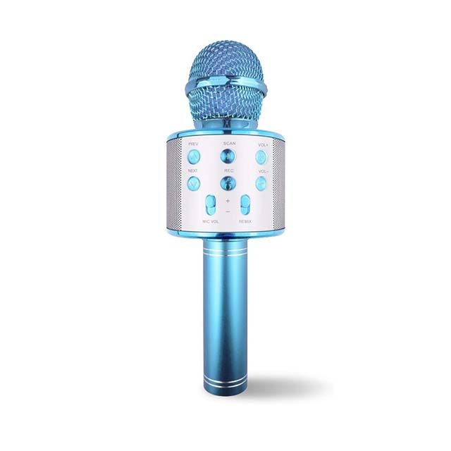 photo of a bluetooth karaoke microphone