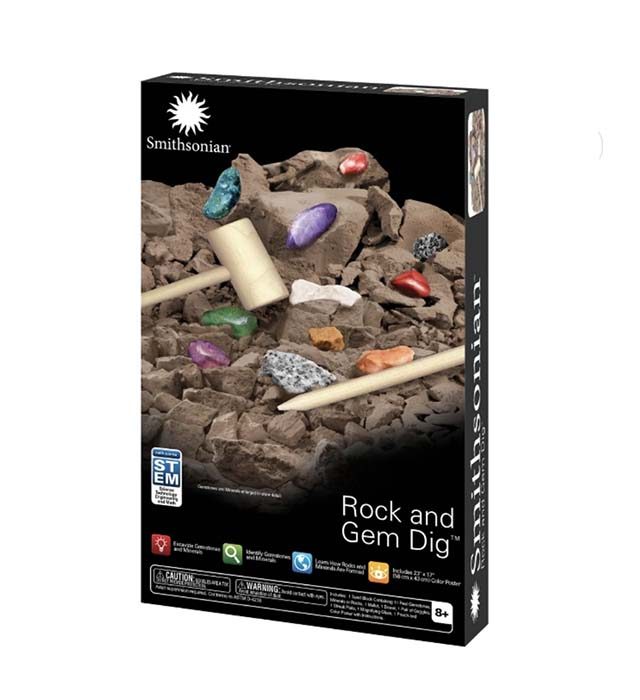 photo of rock and gem dig play set for kids