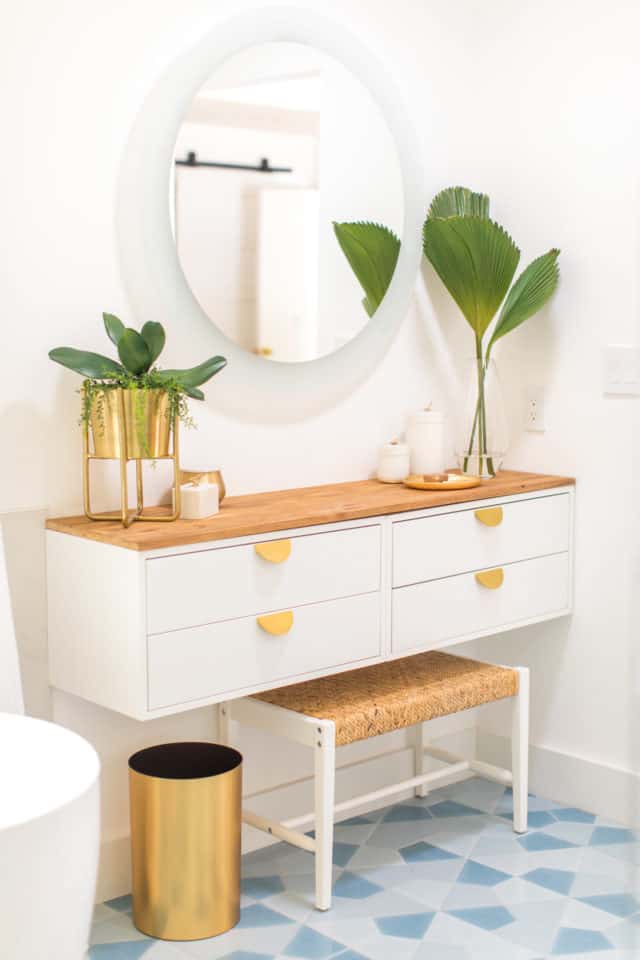 Diy Dressing Table How To Make An Ikea Vanity Hack Sugar Cloth