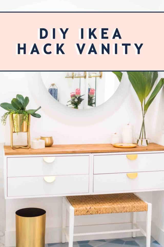 Diy Dressing Table How To Make An Ikea Vanity Hack Sugar Cloth