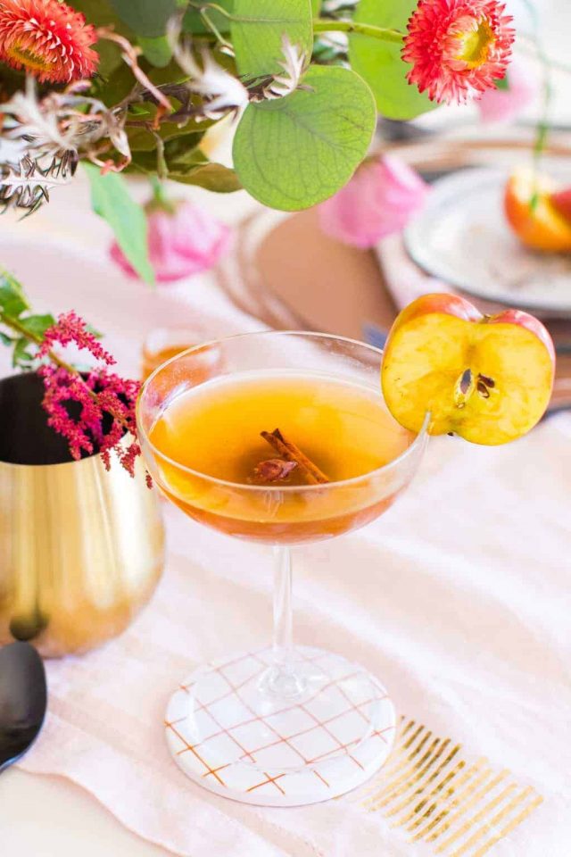 photo of the easy spiced apple cider drink by top Houston lifestyle blogger Ashley Rose of Sugar & Cloth