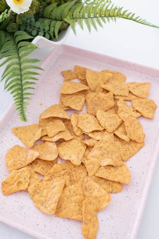 photo of the first step to making sweet potato nachos by top Houston lifestyle blogger Ashley Rose of Sugar & Cloth