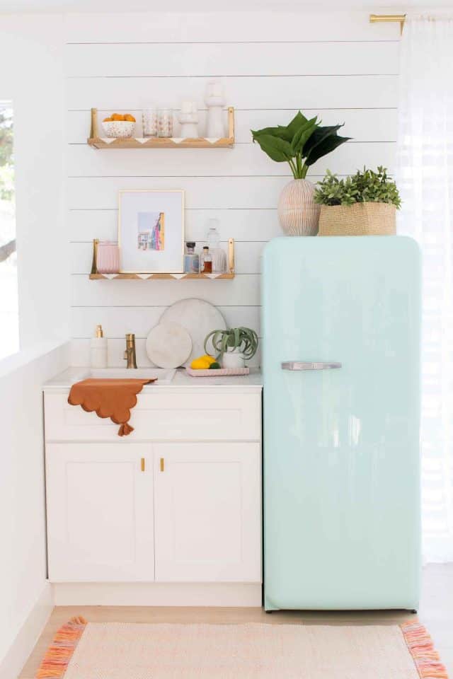 photo of our wet bar makeover reveal by sugar and cloth
