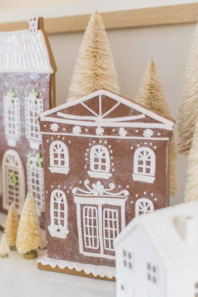 fake gingerbread house christmas decorations