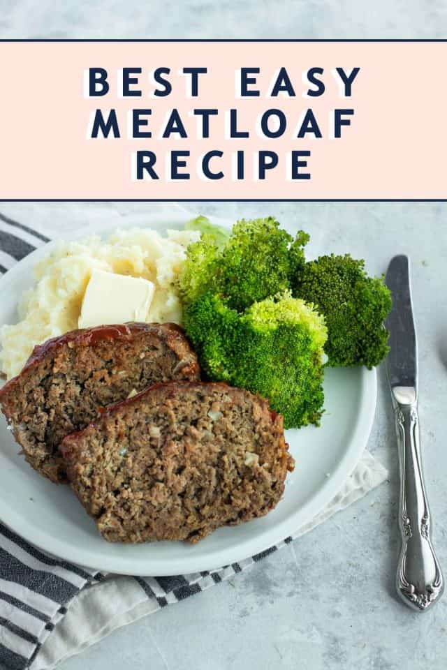 photo of the recipe card for Best Easy Meatloaf by top Houston lifestyle blogger Ashley Rose of Sugar & Cloth