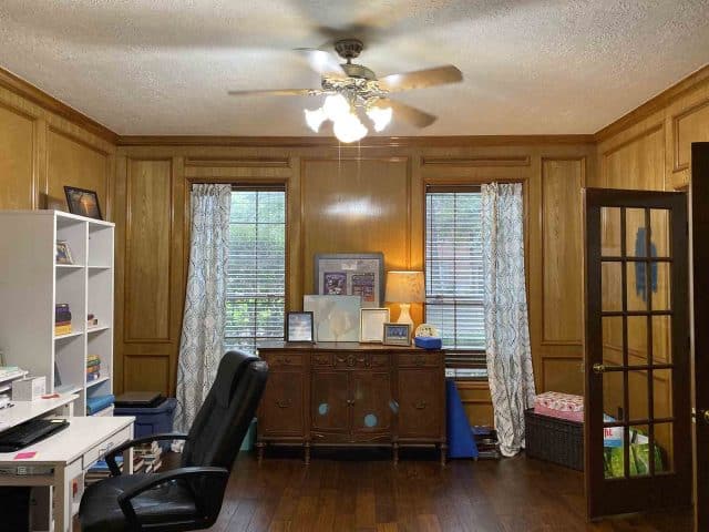before photo of a home office