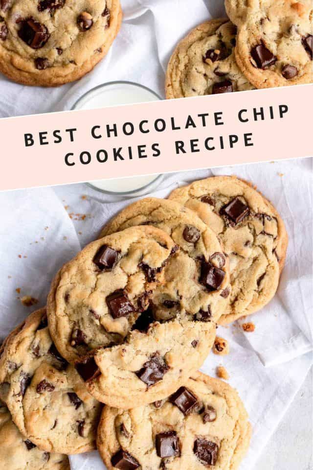 Best Chocolate Chip Cookies Recipe Card by top Houston lifestyle blogger Ashley Rose of Sugar & Cloth