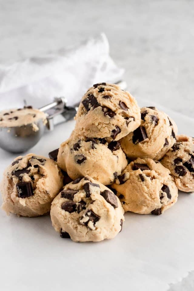 photo of the chocolate chip cookie dough by top Houston lifestyle blogger Ashley Rose of Sugar & Cloth