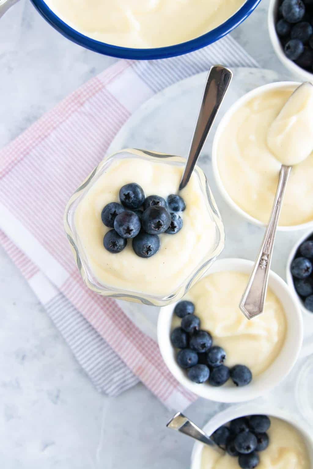 photo of how to make the best homemade vanilla pudding by top Houston lifestyle blogger Ashley Rose of Sugar & Cloth