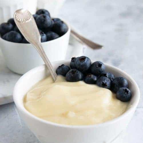 photo of homemade vanilla pudding by top Houston lifestyle blogger Ashley Rose of Sugar & Cloth