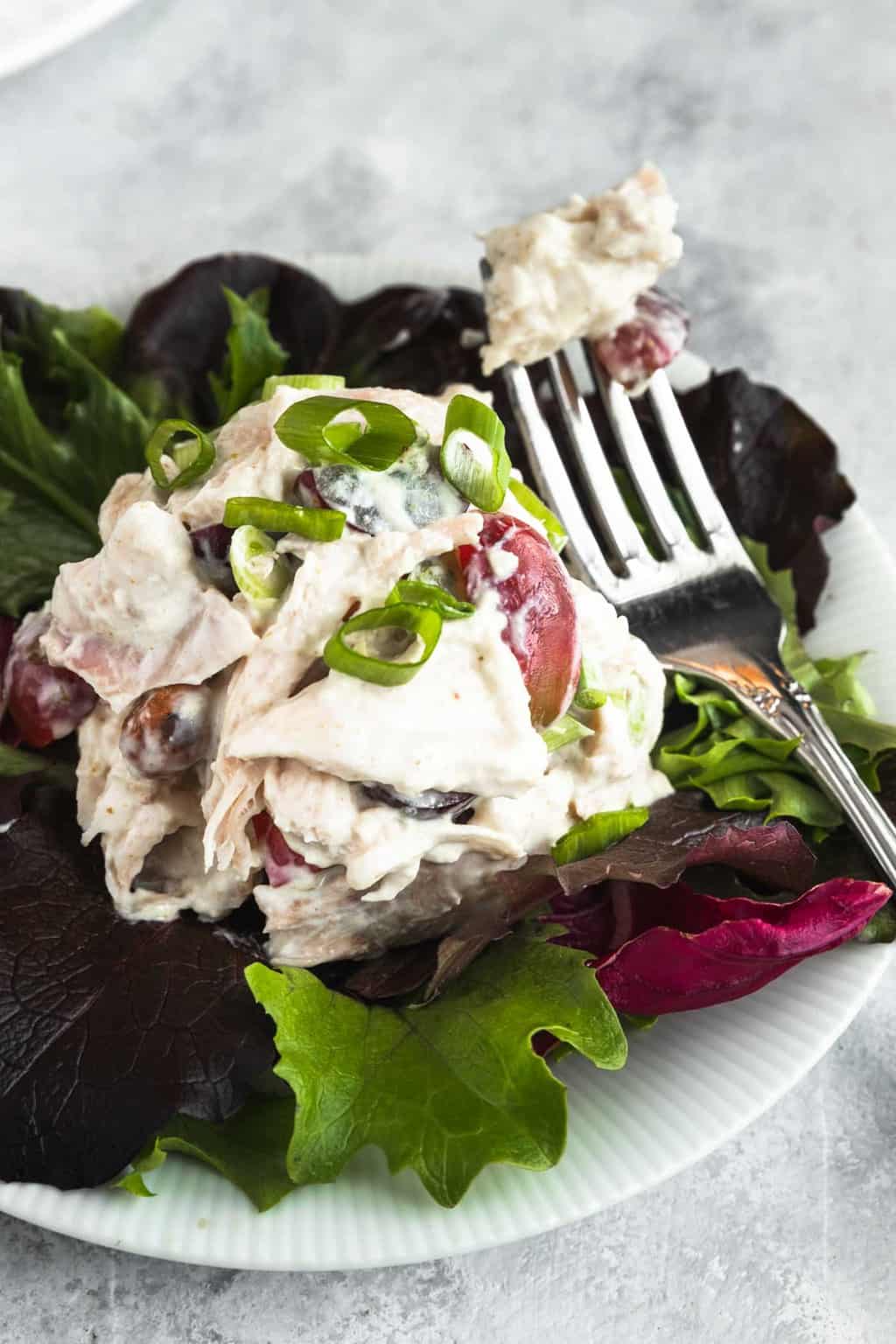 photo of all the fixings and add-ons for the best chicken salad recipe by top Houston lifestyle blogger Ashley Rose of Sugar & Cloth
