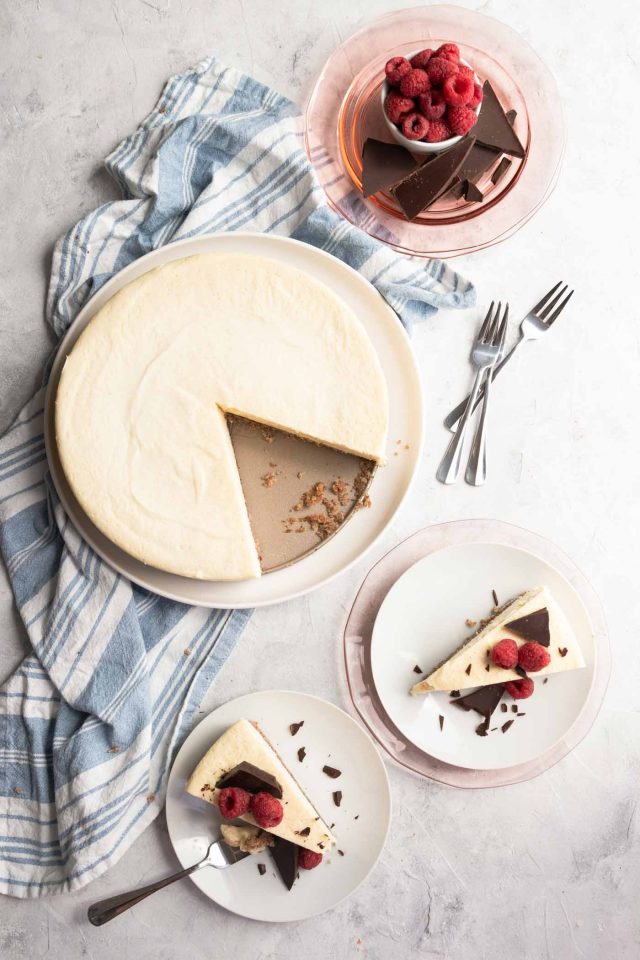 photo of how to cool low carb cheesecake by top Houston lifestyle blogger Ashley Rose of Sugar & Cloth