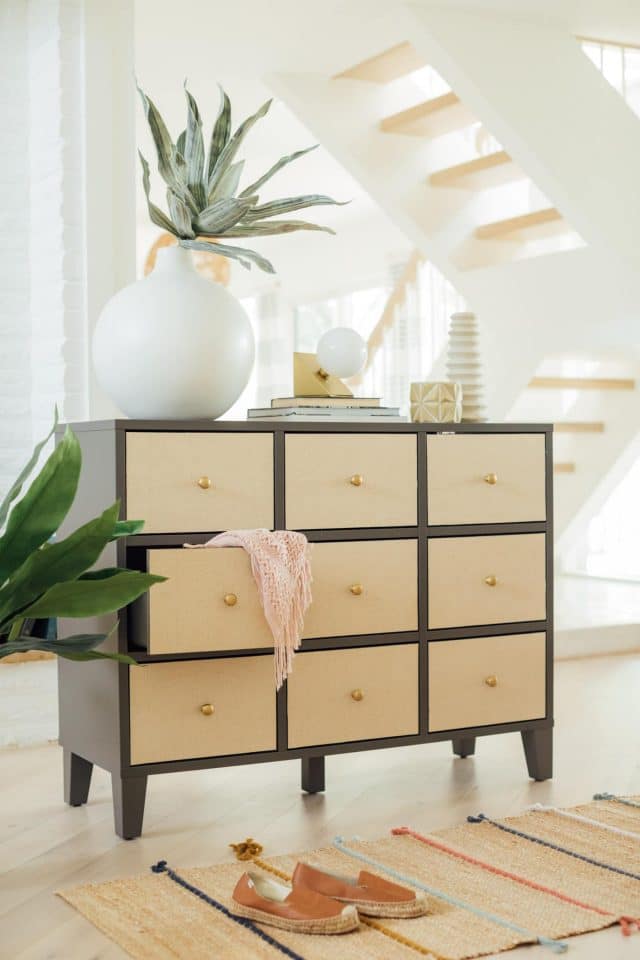 photo of rattan chests of drawers