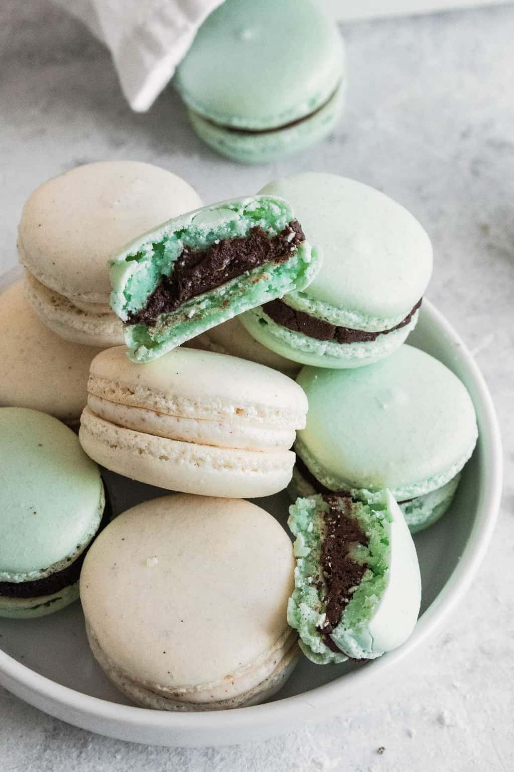 Parchment Texture Macarons